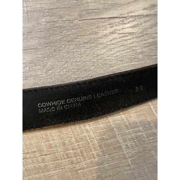 LOT OF 5 OLD LEATHER BELTS - Picture 8 of 10